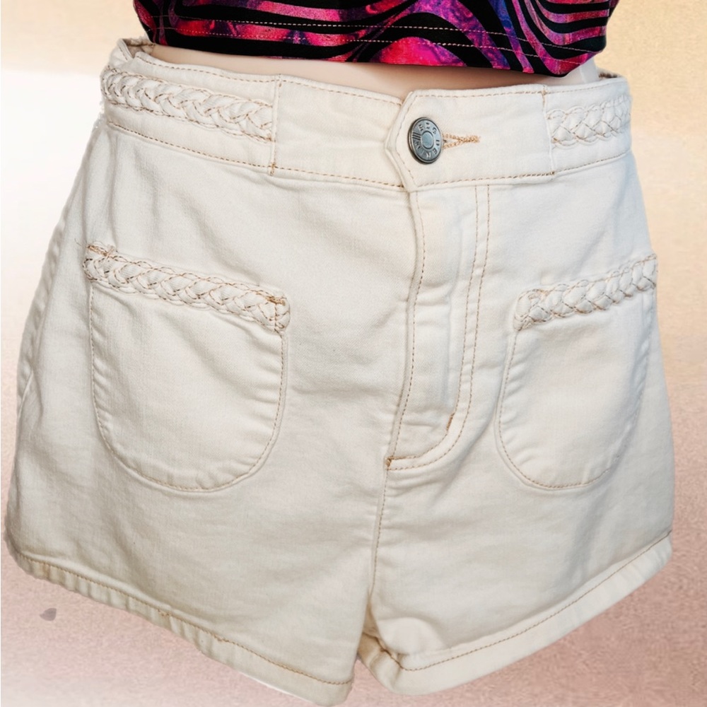 BDG High Rise Braided Shorts